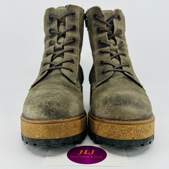 Taos Women's Main Street Smoke Rugged Leather Comfort Boots Size 39 EU/ 8-8.5 US - Picture 2 of 11